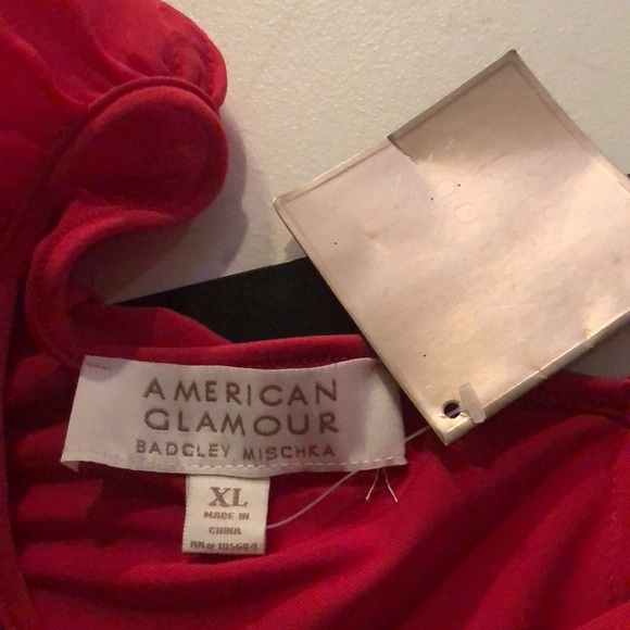 American Glamour size XL ted sequin mini dress long slit balloon sleeves - Picture 8 of 13